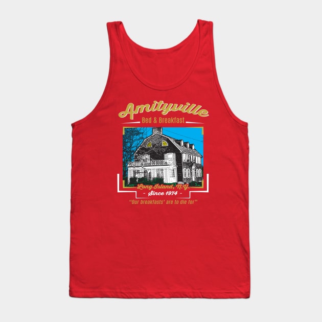 Amityville Bed & Breakfast Tank Top by Alema Art